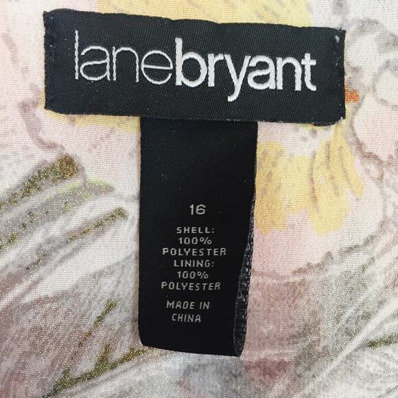 Lane Bryant | Floral Metallic Dress | Sz 16 - Picture 5 of 5